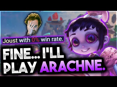 FINE I'LL PLAY ARACHNE... THE REAL WORST GOD IN JOUST?! - Ranked Joust - Smite
