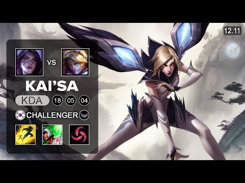 Kai'Sa vs Ezreal ADC - KR Challenger - Patch 12.11 Season 12