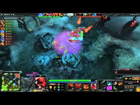 Earthshaker - First Blood, Blink Echo Slam... Death, with Axe Follow-Up