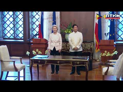 PBBM, EC Pres. Ursula von der Leyen witness the signing of a bilateral agreement | 31 July 2023