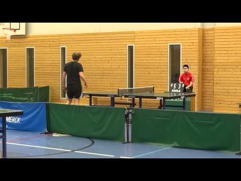 Tischtennis Bezirksoberliga - Darmstadt 98 vs. Blau Gelb Frankfurt