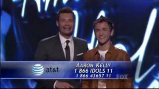 Aaron Kelly &quot;Angie&quot; on American Idol Season 9 Top 12 (March 16)