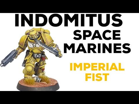 INDOMITUS How to paint High Quality IMPERIAL FISTS space marines– YELLOW MADE EASY - no airbrush.