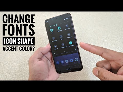 Nokia 8.1 Android10! How to change fonts Accent Color and Icon Shapes?