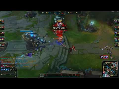 Yasuo 1v9 Hard Carry (PENTA)