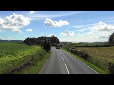 Ayr - Dumfries 246 bus ride video part 3. Thornhill - Dumfries