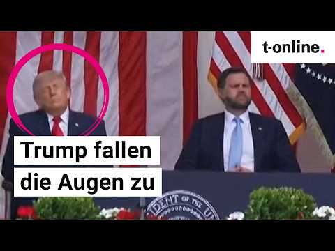 Video Thumbnail: Donald Trump fallen die Augen zu