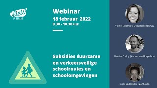 Webinar Subsidies voor verkeersveilige schoolomgevingen en -routes