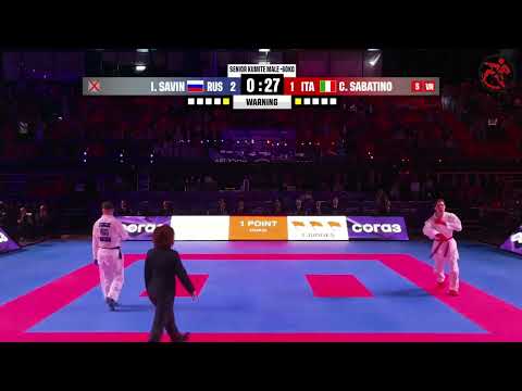 SABATINO CHRISTIAN (ITA) vs SAVIN VLADIMIROVICH (RUS) | Male kumite -60kg bronze medal | Moscow 2025