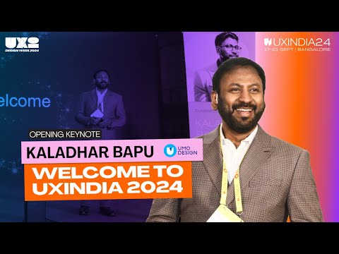 Welcome to UXINDIA'24 | Kaladhar Bapu at UXINDIA'24