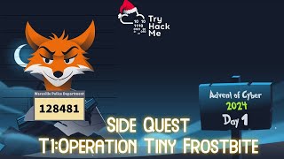 TryHackMe SideQuest1 Advent of Cyber 2024 pcap analysis T1 Operation Tiny Frostbite