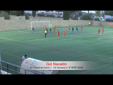 Gol Navalón. CF Playas de Calviá 1 - CE Santanyí /ATB 2. 3ª RFEF 22/23