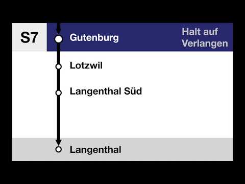 BLS Ansagen - S7 Huttwil – Langenthal