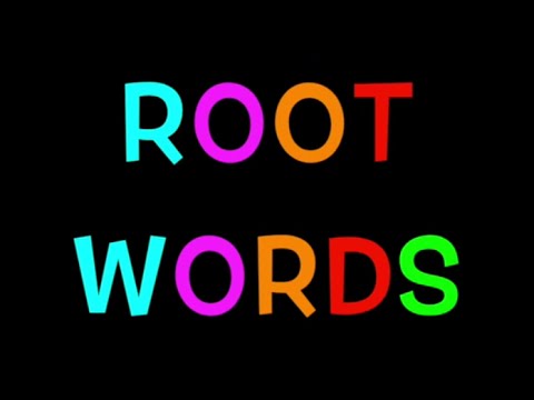 ROOT WORDS - Vocabulary for KIDS - Learn ENGLISH - COVID-19 - StayHome#WithMe (1st-3rd)