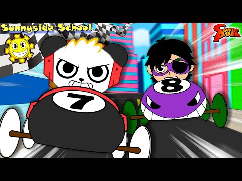 Dark Titan Ryan Vs Combo Panda! Ultimate Race at Sunnyside School