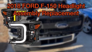 2018-2020 ford f-150 headlight assembly install #ford #f150 #mechanic