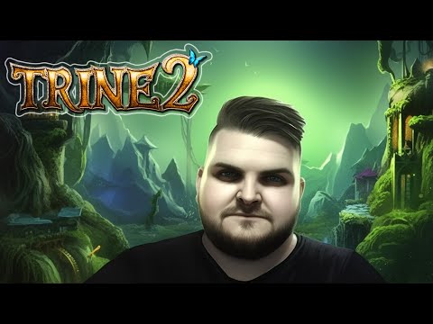 Trine 2 CO-OP - Part 6: Giant Stone Monster, Low Gravity Chaos, & The Cavernous Tunnels!