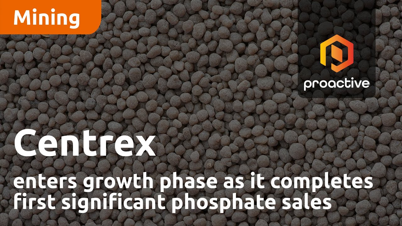 Centrex enters growth phase as it completes first significant phosphate sales