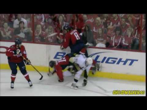 Alex Ovechkin Takes Out Nicklas Backstrom 5/13/2009