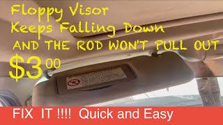 How to Fix Floppy Sun Visor Won't Stay Up quick & easy