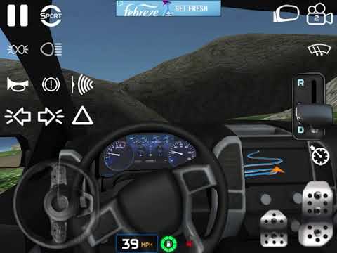 Off-roading in a truck real driving sim
