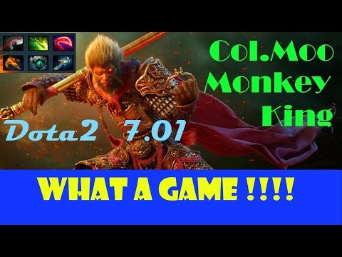 ►Dota 2: Col.Moo Monkey king 7.01 Gameplay (What a game!!!)