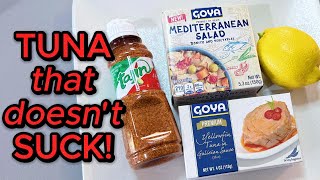 GOYA SPICY YELLOWFIN & MEDITERRANEAN SALAD!