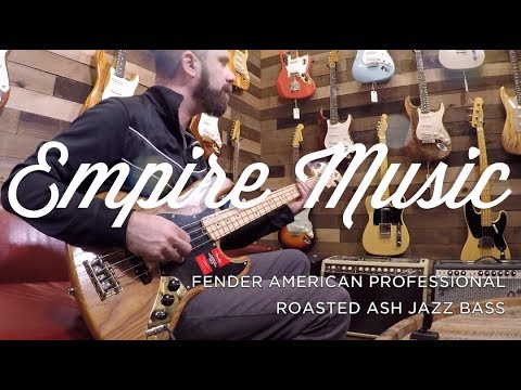 2018 Fender Limited Edition Roasted Ash American Professional Jazz Bass with Maple Fretboard - Natural - Free Pro Setup image 25