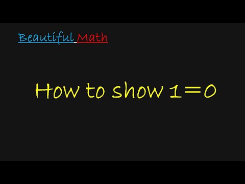 Math Jokes: How to Show 1=0?