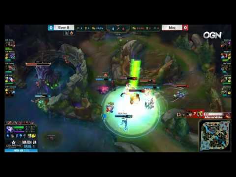 [14.06.2017] E8W vs BBQ [LCK Summer 2017] Highlights Game 1 | Ever8 Winners vs BBQ Olivers