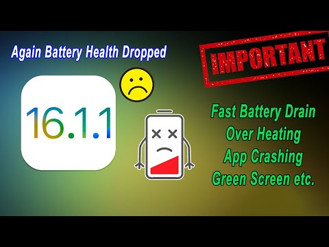 iOS 16.1.1 Update Released, Fast Battery Drain, Battery Health Drop, Heating | Hindi