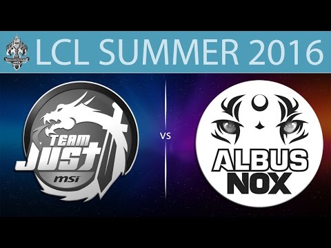 [LoL VODs] JST vs ANX | LCL Summer 2016 (25.06.2016) - Team Just vs Albus NoX Luna