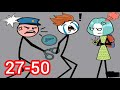 Who Win Funny Stickman Brain Puzzle Game Level 27 50