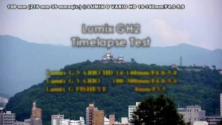preview picture of video 'Matsuyama Castle Timelapse & LENS Test'