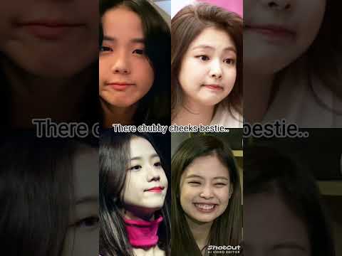 ||BLACKPINK|| Two types of bestie jawline vs chubby cheeks BLACKPINK #jisoo #jennie #lisa #rose