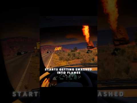 Taxi Driver ESCAPES Meteor Shower 😨