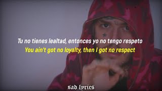 LIL PEEP - NO RESPECT FREESTYLE // SUB ESPAÑOL &amp; LYRICS