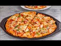 Home Made Pizza Recipe 2 Easy Ways Gas Cooker Method Oven Method ZEELICIOUS FOODS
