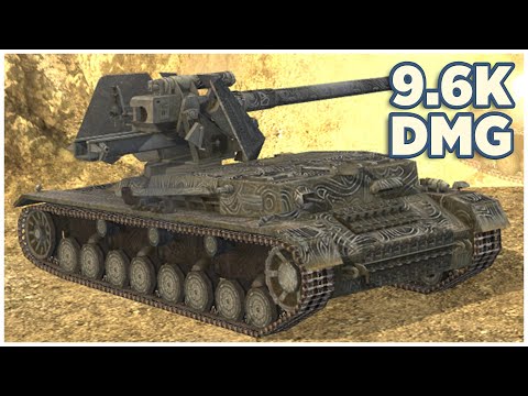 Waffenträger auf Pz. IV • 9.6K DAMAGE • WoT Blitz Gameplay