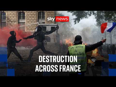 Violence erupts across France as hundreds of thousands protest rising living costs