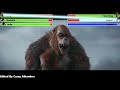 Godzilla X Kong The New Empire 2024 Final Battle With Healthbars 2 2