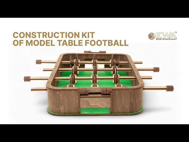 Vidéo teaser pour Construction Kit of Model Table Football EWA (Eco-Wood-Art)
