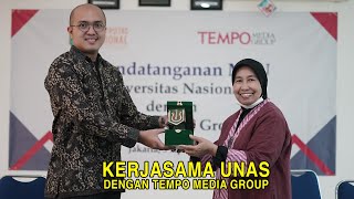 Universitas Nasional - Kerjasama UNAS dengan Tempo Media Group