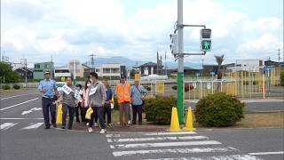 5月12日【びわ湖放送ニュース】園外活動を安全に　保育園・こども園職員らが交通安全教室