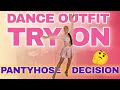 Tan Vs Barely Black Pantyhose Dance Outfit Try On