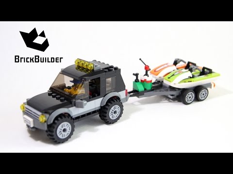 Vidéo LEGO City 60058 : Le 4x4 de transport des scooters des mers