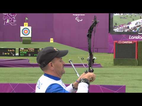 Archery - Drahoninsky (Czech Republic) v Azzolini (Italy) - Men's Ind. Compound W1 - London 2012
