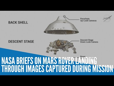 NASA briefs on Mars rover landing through images captured during mission