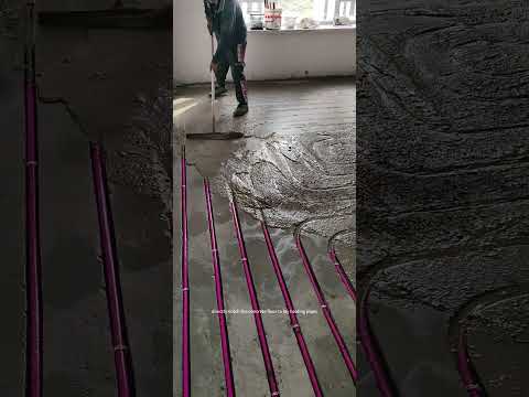 Apartment Floor Heating Pipes Laying In This Way- Downstairs Other's Home Hotter And Benefit more ?