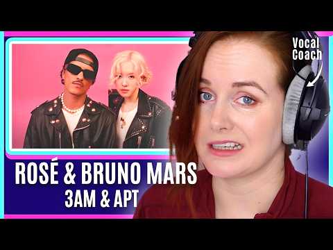The Best Korean Singer? | Vocal Coach BREAKS DOWN Rosé (Bruno Mars Covers – 3am & APT)
